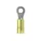 Panduit Ring Terminal, M3 Stud Size, 10 AWG, 600 V, Nylon Insulated, Yellow, 50 PK PMNF6-3R-L - alternate 1